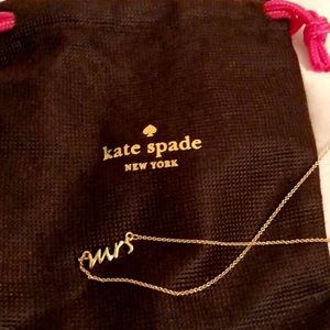 Kate Spade “Say Yes Mrs” necklace